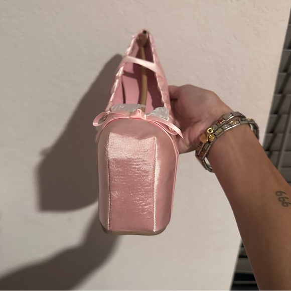 sweet sonata ballet wrap heels in pink by sugar thrillz (dolls kill) - Picture 9 of 15